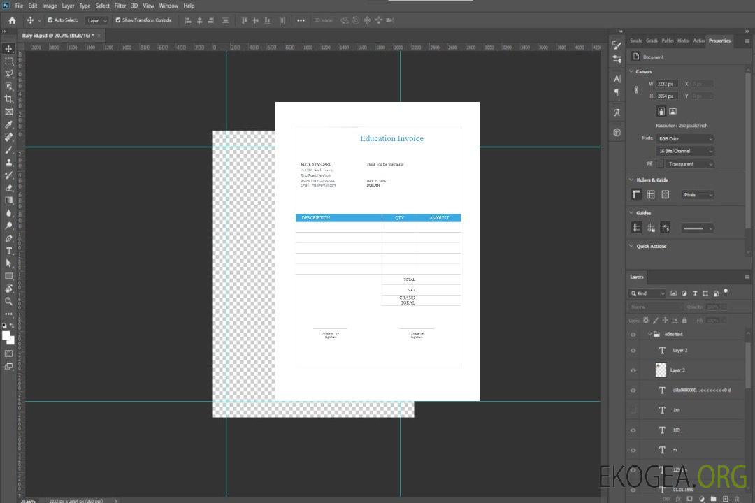 Modèle de facture d'éducation gratuit template Modèle de facture d'éducation gratuit template